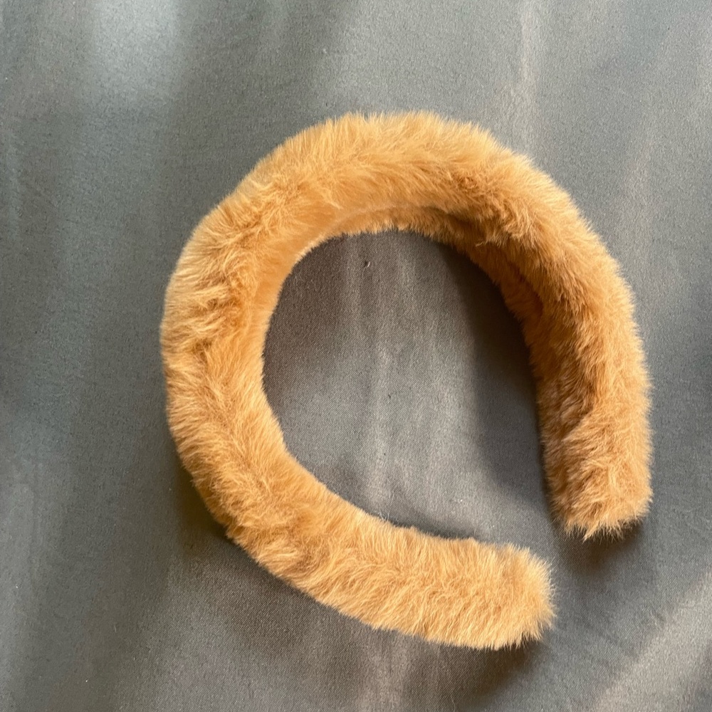 Fuzzy Brown Headband